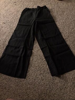 Frank and Eileen Black Wide-Leg Pants